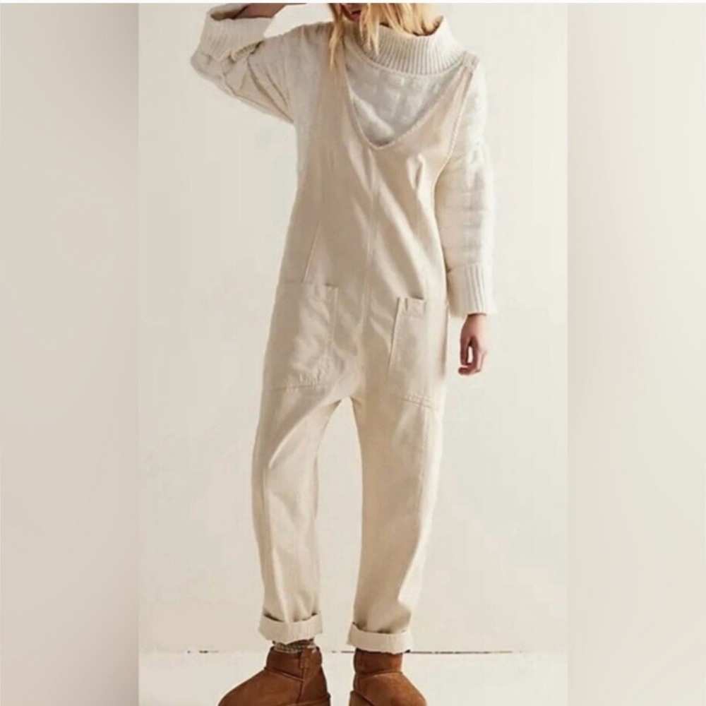 Free People We The Free High Roller Jumpsuit in Wisp